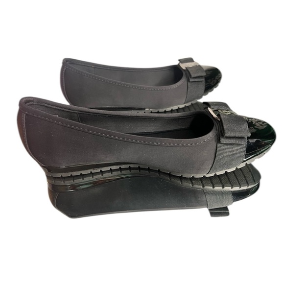 Women’s AK Anne Klein iFlex Gianna Shiny Black Ballet Flats Size 6M - Picture 5 of 8